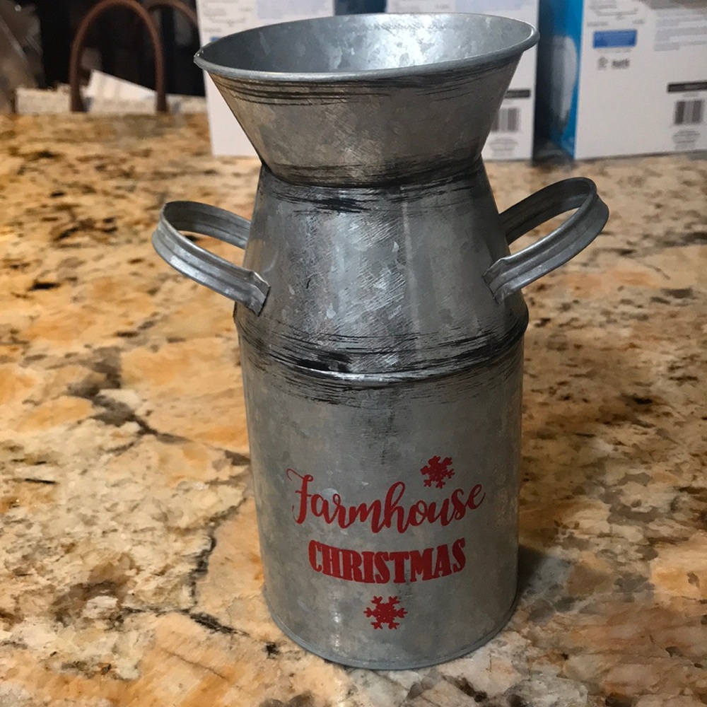 Christmas metal tin